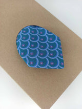 KRAWATTE BLAU GEMUSTERT- HELLER SOMMER/ WINTER