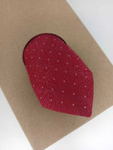 KRAWATTE ROT MIT POLKA DOTS- DUNKLER SOMMER/ WINTER