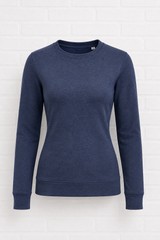 Leichtes Sweatshirt Bio - Qualität - DUNKELBLAU MELIERT - TWILIGHT WINTER