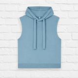 Ärmelloser Hoodie aus Bio-Baumwolle - SMART SUMMER