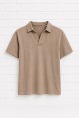 Umweltfreundliches Leinen- Polohemd MEN- Gentle Spring