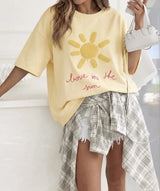 Sweatshirt mit Stickmotiv – Sunshine Vibes- GENTLE SPRING