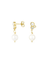 Ohrstecker mit Perle & Strass - VERSCHIEDENE FARBTYPEN