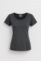 Ladies Basic-T- BLACK HEATHER - TWILIGHT WINTER