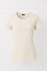 Leichtes T- Shirt mit weiterem Rundhalsausschnitt- DELIGHT SPRING