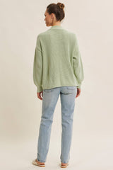Mineralgewaschener Baumwollcardigan- GENTLE SPRING