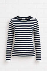 BIO COTTON LONGSLEEVE - MARITIM GESTREIFT - TWILIGHT WINTER
