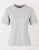 LADIES EVERY DAY TEE- LIGHT ASPHALT - DELIGHT SPRING