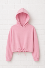 Lässiges Sweatshirt Cropped Oversized mit Tunnelzug- DELIGHT SPRING