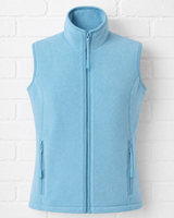 Microfleece Weste- Cloudy Blue Heather -DELIGHT SPRING