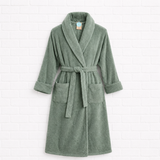 Bademantel mit Schalkragen - Old Green - 360°