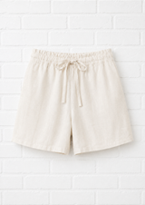 Leinenshorts- Ivory - VERSCHIEDENE FARBTYPEN