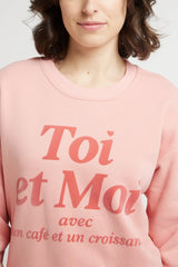 SOULMATE Toi & Moi Samt-Sweatshirt
