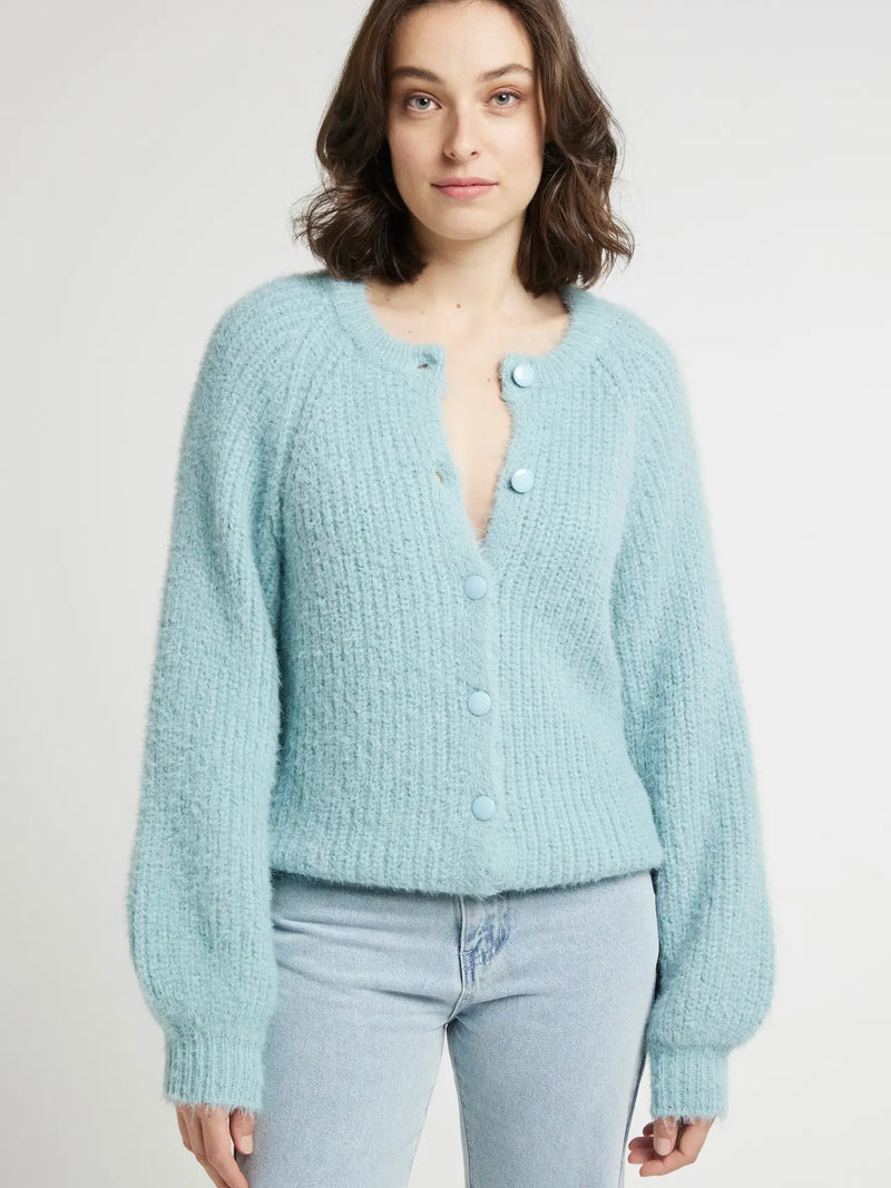 Strickjacke Blaugrau