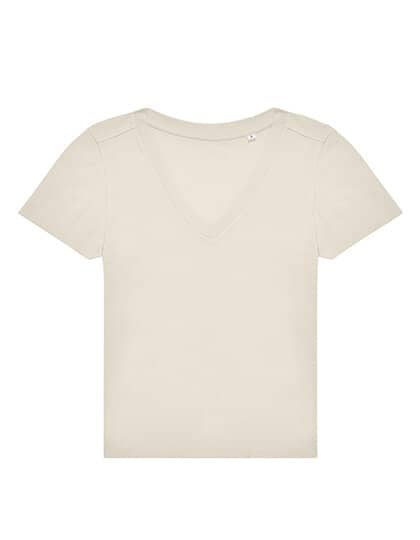 T-SHIRT mit V- Ausschnitt- DUNKLER FRÜHLING SOMMER