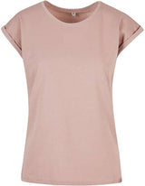 BIO COTTON T-SHIRT MIT GERADEM ÄRMEL UND AUFGEROLLTEM ÄRMELSAUM - GENTLE SPRING
