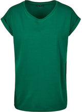 BIO COTTON T-SHIRT MIT GERADEM ÄRMEL UND AUFSCHLAG - TRUE AUTUMN