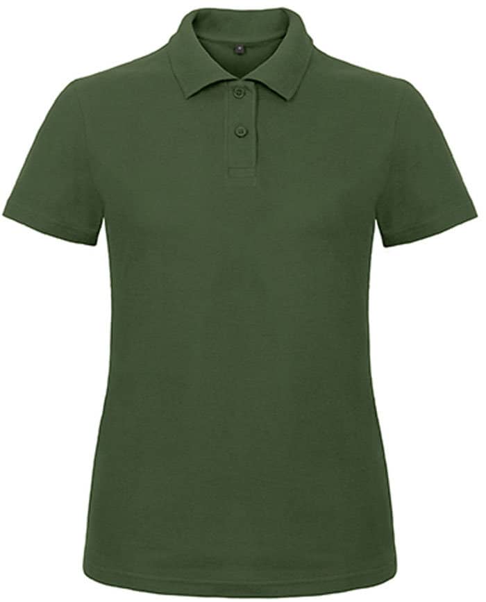 Bio- Cotton Poloshirt- Herbstgrün