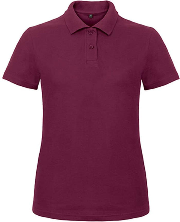 Bio- Cotton Poloshirt- Dunkelrot