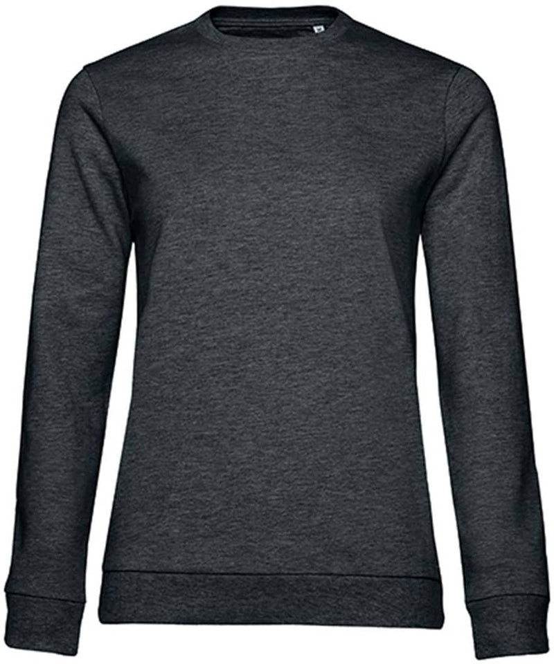 Leichtes Sweatshirt Bio- Qualität- ASPHALTGRAU MELIERT