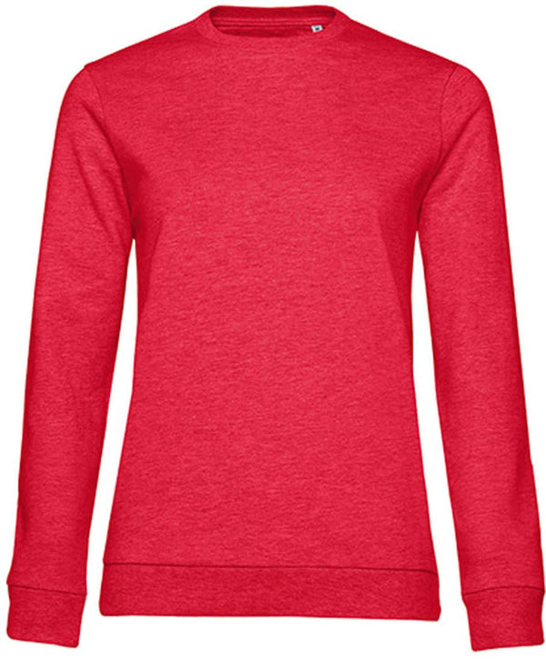 Leichtes Sweatshirt Bio- Qualität- ROT MELIERT