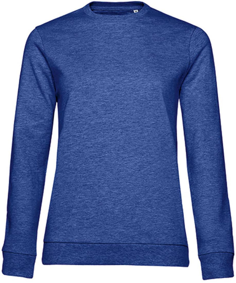 Leichtes Sweatshirt Bio- Qualität- ROYALBLAU MELIERT