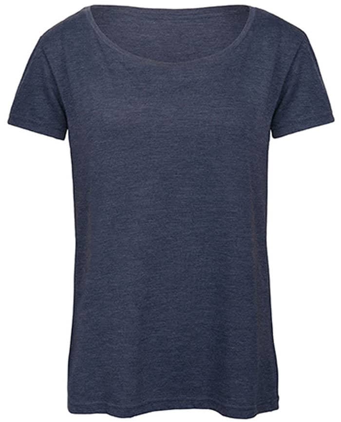 COTTON T-SHIRT MIT UBOOT- AUSSCHNITT- DUNKELBLAU