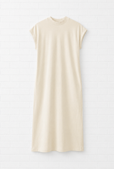 Long Extended Shoulder Dress- VERDANT WINTER