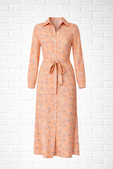 Leichtes Viskosekleid mit Bindegürtel- DELIGHT SPRING