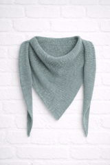 Dreieck Sommertuch Poncho- Eukalyptus meliert - 360°
