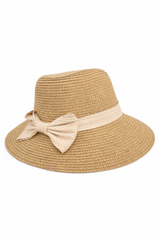 Strohhut mit gestreifter Fliege -  GENTLE SPRING