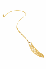 Kette lang mit Hängenden Details- Gold - VERSCHIEDENE FARBTYPEN