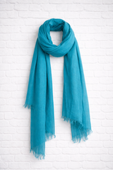 PURE & COZY SCHAL - OCEAN TEAL - NEW WINTER