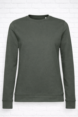 Leichtes Sweatshirt Bio - Qualität - ABGEGRAUTES KHAKI - 360°