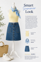 Dreiecks- Musselintuch mit Punkten- SMART SUMMER