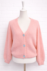 Nachhaltige Alpaka Strickjacke in BIO QUALITÄT - DELIGHT SPRING