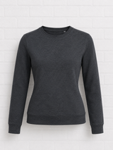 Leichtes Sweatshirt Bio - Qualität - ASPHALTGRAU MELIERT - TWILIGHT WINTER