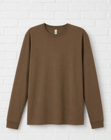 BIO COTTON LONGSLEEVE - FADED BROWN- TRUE AUTUMN
