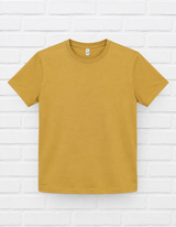 Earth Positive T-Shirt- Faded Mustard- TRUE AUTUMN