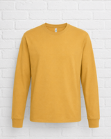 BIO COTTON LONGSLEEVE - FADED MUSTARD- TRUE AUTUMN