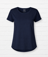 CERTIFIED ORGANIC T- SHIRT MIT RUNDSAUM UND AUFGESCHLAGENEM ÄRMEL - VERDANT WINTER