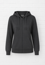BIO COTTON ZIP HOODIE- Graubraun - VERDANT WINTER