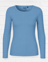 BIO COTTON LONGSLEEVE - DUSTY INDIGO - SMART SUMMER