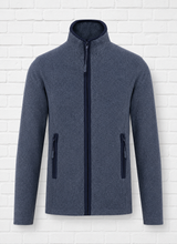 Microfleecejacke- French Navy Heather - SMART SUMMER
