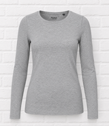 BIO COTTON LONGSLEEVE - GRAUMELIERT - SMART SUMMER