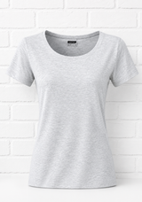 Ladies Basic-T-  ASH HEATHER - SMART SUMMER