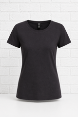 Bio-T-Shirt mit Rundhalsausschnitt- Dark Grey - SMART SUMMER