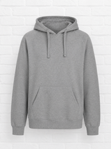 ORGANIC HOODIE NEUTRAL- UNISEX- GRAUMELIERT - SMART SUMMER