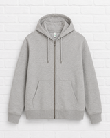 Earth Positive Zip-up Hoodie- Light Heather- SMART SUMMER