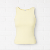 LADIES RACER BACK  TOP - Soft Yellow - verschiedene Farbtypen